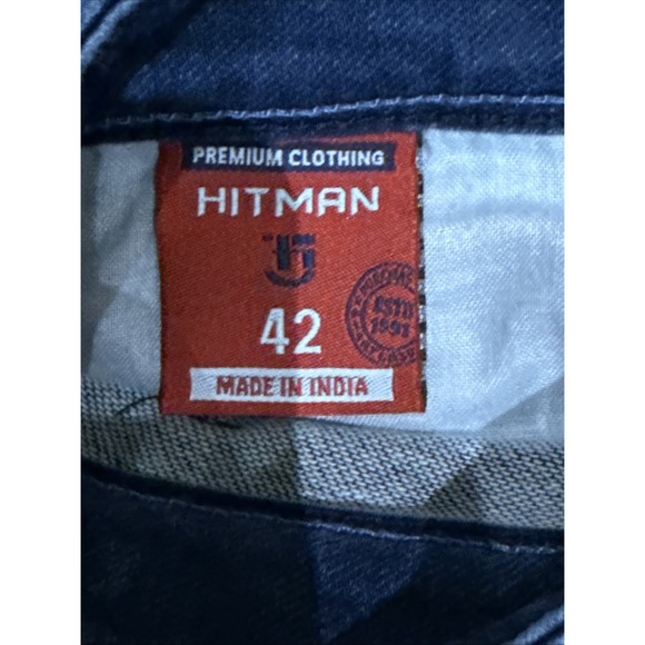 Hitman Denim Jeans Men's Size 42 X 32 Denim DIV-91 Raw Vintage EST 1991 Med Wash - Picture 7 of 13